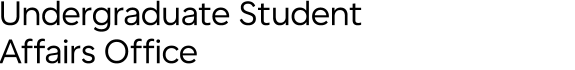 School of Social Sciences Undergraduate Student Affairs Office Wordmark