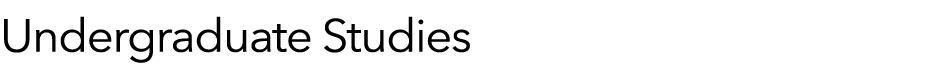 Social Sciences Undergraduate Studies Wordmark