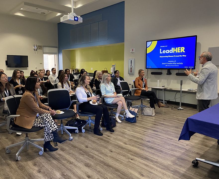 UCI social sciences dean Bill Maurer welcomes the inaugural participants.