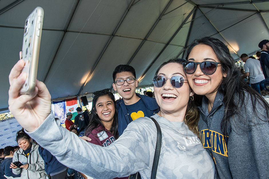Students taking a Selfie