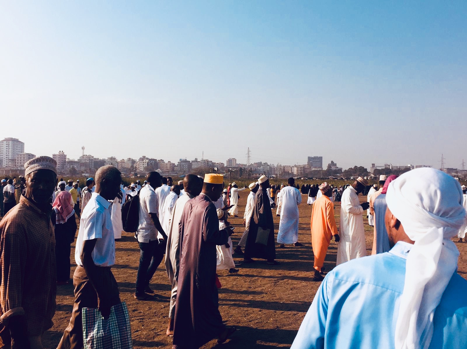 Eid al-Adha morning prayer in Dar es Salaam, Tanzania