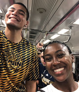 Greene with his mentor Alexis McDonald