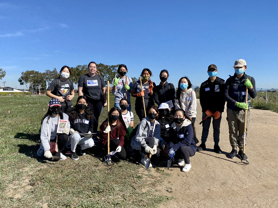 Katrya Ly with students at OC United Way’s community service event