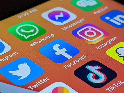 Image of social media applications